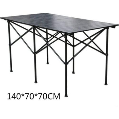 High quality outdoor folding table portable camping picnic table without chairs 140*70*70CM