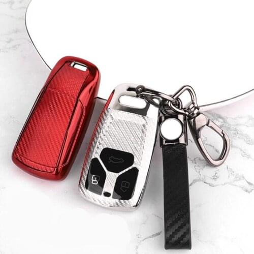 TPU Car Smart Remote Key Cover Case Shell For Audi A4 A5 Q5 Q7 B9 S4 S5 8W 8S TT mk3 TTS RS Coupe Roadster 2017 2018
