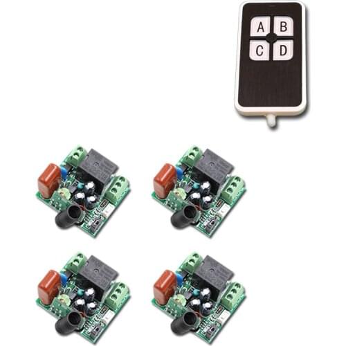 Smart home AC 220V 10A Wireless Remote Control Switch RF Wireless Switch Mini Receiver Transmitter 315/433Mhz