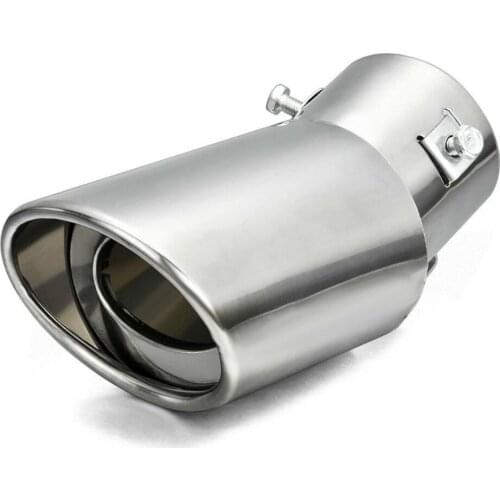 Universal Car Exhaust Muffler Tip Round Stainless Steel Pipe Chrome Exhaust Tail Muffler Tip Pipe Car Accessories