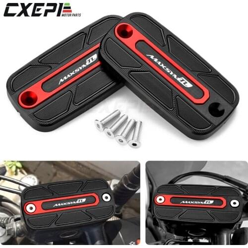 High quality CNC Front Fluid Tank Reservoir Cover Caps Fit For SYM MAXSYM TL 500 TL500 2020 2021 Motorcycles Accessories