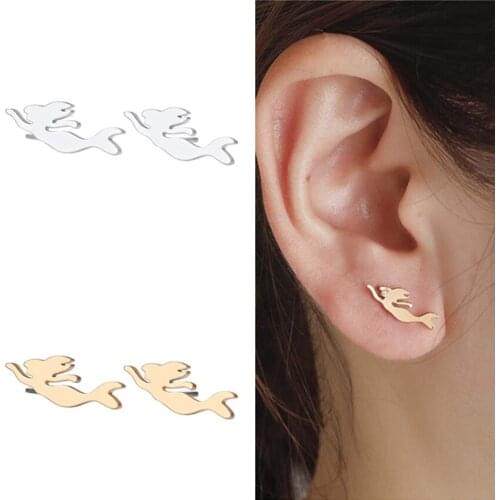 Kinitial Vintage Mermaid Tassel Earrrings For Women Multicolor Resin Shinny Mermaid Tail Earring Wedding Gift Satement Jewelry