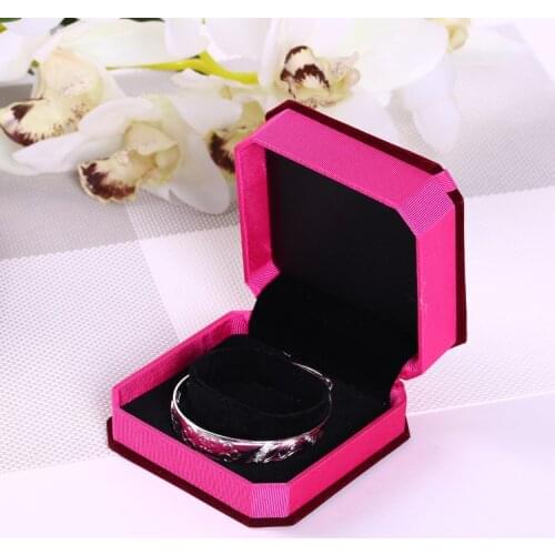 100pcs/lot Custom jewelry box jewelry gift box Shenzhen high-grade velvet Bangle Bracelet octagonal box packing box