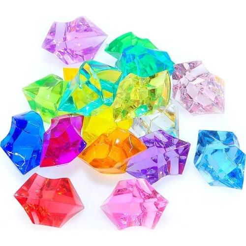 Colorful Geometry Acrylic Shaped Stones Ornament Accessories 18*25mm 240pcs DIY Jewelry Findings Girls Jewelry Beading Craft