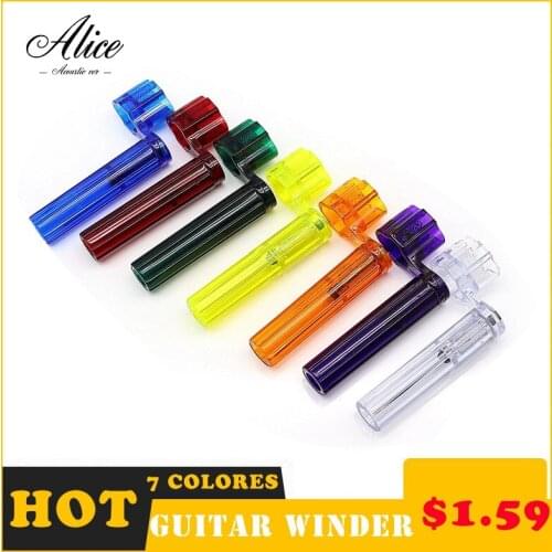 Alice 2In1 Multifunctional Guitar Peg String Winder Bridge Pin Puller Guitar Tools for Bass Acoustic Electric Guitar Accessories