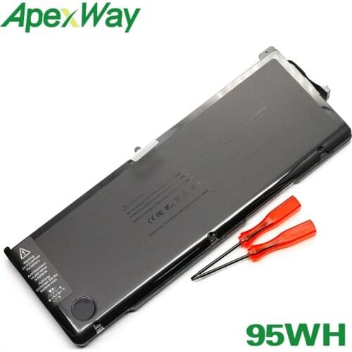 ApexWay A1383 95Wh for Apple MacBook pro 17" A1297 (Late 2011) 020-7149-A10 MC725LL/A MD311LL/A MB604LL/A