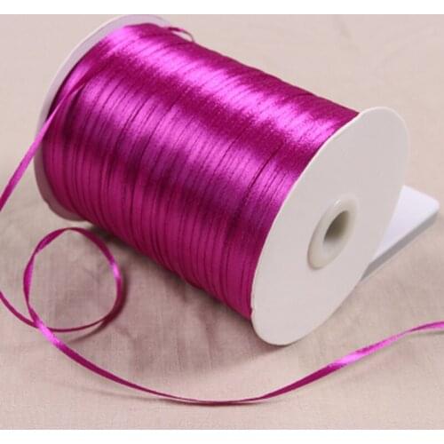1/8" 3mm Satin Ribbon for packing and bow & Garment Accessories 20y/lot 34
