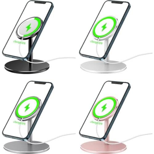 Wireless Charging Stand Folding Rotating Mobile Phone Charging Holder Bracket For Apple Iphone12 Mini 12 Pro Max Magnetic Stand