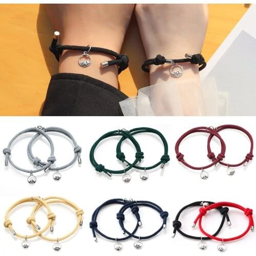 Bracelet for women couple magnetic attraction ball creative Bracelet Stainless Steel friendship rope men and women jewelry gift