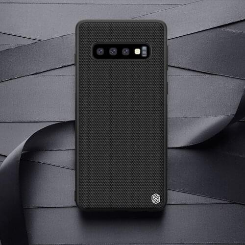 NILLKIN for Samsung S10 Plus Case Textured Nylon Fiber Hard PC Panel+TPU Frame Back Cover Case for Samsung Galaxy S10 Plus S10