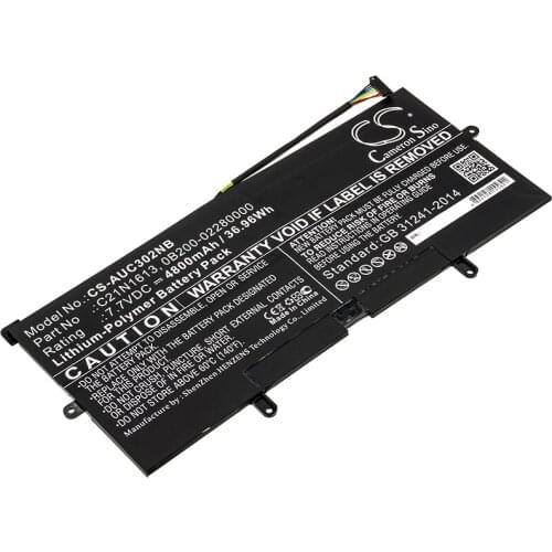 CS 4800mAh/36.96Wh battery for Asus C302CA,C302CA-0041A6Y30,C302CA-1A,C302CA-F6Y30,Chromebook Flip c302,C21N1613