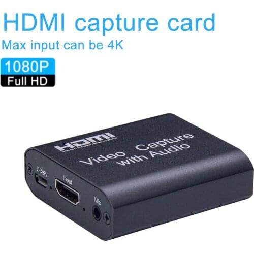 Video Capture Card To USB 2.0 1080P HD Recorder Game Recording Box Camcorder Action Cam For High Definition Acquisition
