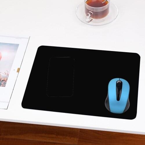 Universele Anti-Slip Mat Mouse Pad Comf for For Laptop Pc Lederen Gaming Muizen Mat micePad non-slip Accessories Black 22*18cm