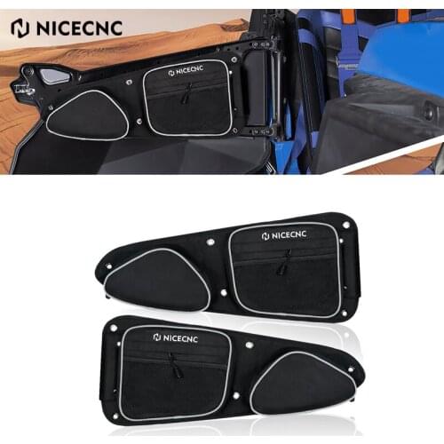 NiceCNC Pair UTV RZR Left & Right Side Door Bag for Polaris RZR X 900 / 1000 / XP Turbo / 4 / S Drivers Side Heavy Duty Door Bag