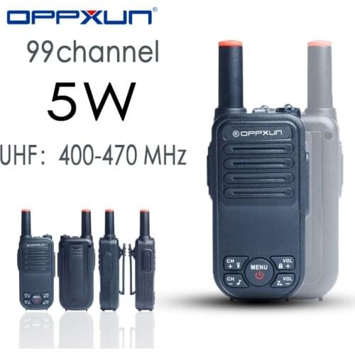 2021 NEW OPPXUN V9 Mini 5W High Power powerful Portable Walkie Talkie long range of 10km VHF/UHF dual band two ways Radio Pofung