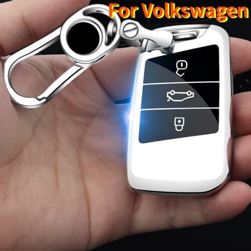 New Soft TPU Car Remote Key Case Cover Holder Shell Fob For Volkswagen VW Magotan Passat B8 Golf For Skoda Superb A7 Accessories