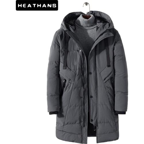 -20 Degree Winter Parkas Male Casual Classic Thick Parka Jacket Coat Mens Hooded Outwear Long Jacket Parka Men Warm Windbreaker