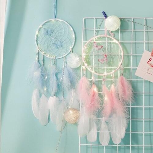 Color Butterfly Wind Chimes Pendant Home Dream Catcher Crafts Decoration Bedroom Room Wall Hanging Ornaments Girl Heart Gift