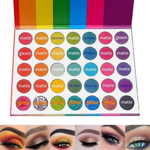 35 Colors Professtional Eyeshadow Palette With Brush Matte Long Lasting Not Smudge Cosmetics For Face HOT SALE Set