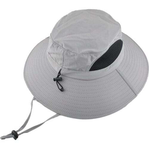 Fisherman Cap Wide Brim Sunshade Anti UV Waterproof Folding Portable Outdoor Hat Head Wear With Adjustable 2021