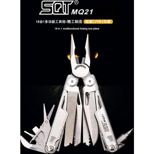 Splitman MQ-21 Multi Tool Knife Folding Plier Multitools Camping EDC Scissors Pliers Survival Knives Saw Blade SQT Brand Quality