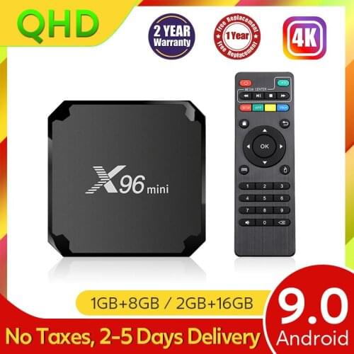 X96 Mini Android 9.0 TV Box Amlogic S905w Quad-Core FULL HD 2.4GHz WIFI TV BOX 4K Media player X96 Mini qhdtv Smart tv box