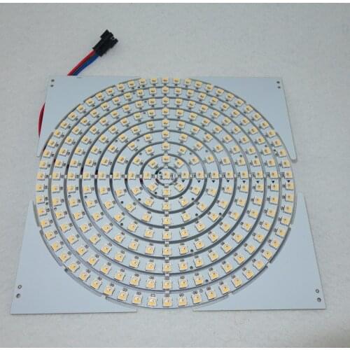 Total 9 kinds of size) addressable DC5V SK6812-RGBW LED ring light;white pcb;one set with 1/8/12/16/24/32/40/48/60leds