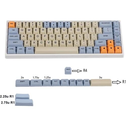 YMDK Godspeed Dye Sub SP64 64 68 Minila Keycap Thick PBT OEM Profile For Filco Minila YD60M XD64 GK64 Tada68