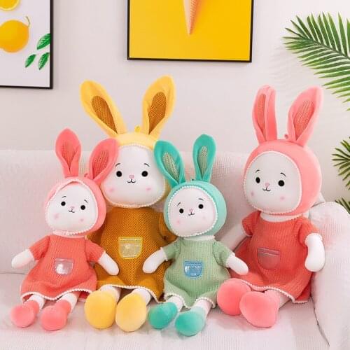 Zqswkl 50/70/100cm cute skirt rabbit doll plush toy dolls for girl christmas birthday gift toys for children stuffed toys