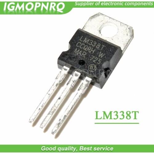 10pcs/lot LM338T LM338 TO-220 high-current adjustable integrated voltage regulator new original