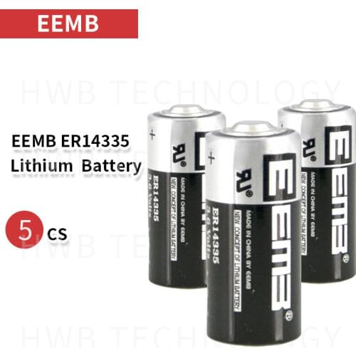 5Pcs/LOT EEMB ER14335 2/3AA 3.6V 1650mAh Lithium Battery Brand New + Free Shipping