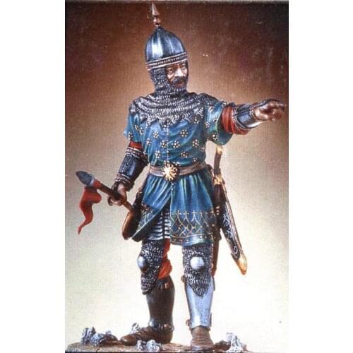75mm ancient Turkish Knight stand (with base ) Resin figure Model kits Miniature gk Unassembly Unpainted