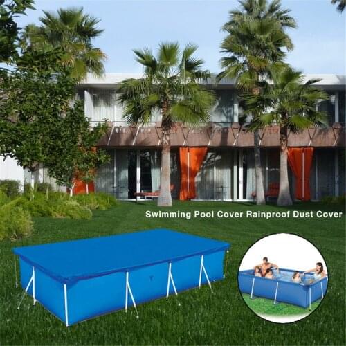 2021 New Large Size Swimming Pool Rectangle Ground Cover Cloth Dustproof Floor Cloth Mat Cover For Outdoor Villa Garden Pool