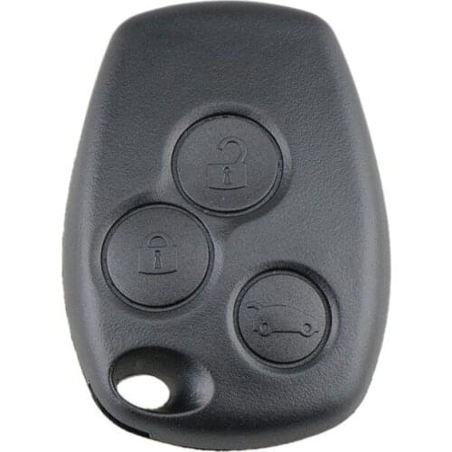 3 Button Remote Key Shell Case Without Blade for Renault Logan Sandero Clio Fluence Vivaro Master Traffic