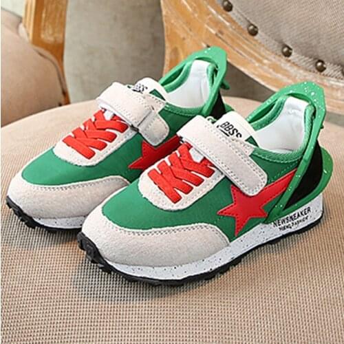 Childrens leather sports shoes spring and autumn 2020 new boys casual shoes non-slip wear-resistant girls running shoes