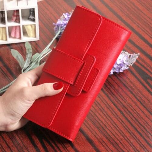 Long Wallet Women Purses Fashion Coin Purse Card Holder Wallets FeLong Wallet Womale Clutch Money Bag PU Leather Wallet Carteras