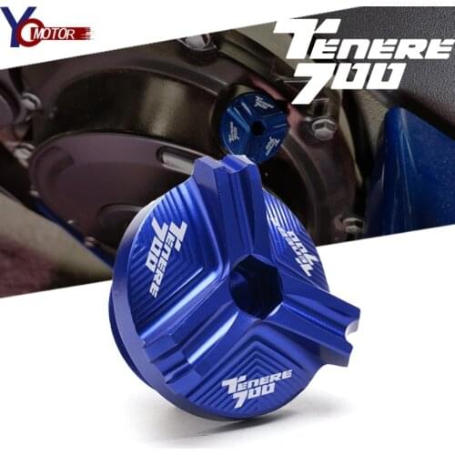 For YAMAHA TENERE 700 Tenere700 XTZ700 2019-2021 2020 Motorcycle Engine Oil Filter Cup Plug Cover Screw Aluminum Accessories