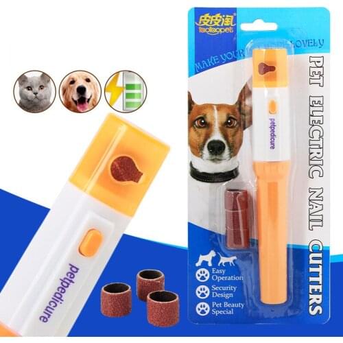 Electric Dog Nail Clippers Professional Pet Nail Clipper Trimmer Dog Cat Nail Grinder Dog Grooming Claw Scissors Tondeuse Chien