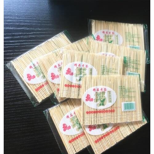Hot Sale 0.16 * 6.5 * 14.5 cm Bamboo Toothpicks Oral Wooden Tooth Pick Care 8 Bag/800pcs