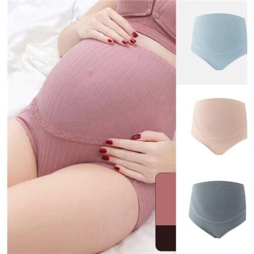 Cotton Maternity Panties High Waist Adjustable Belly Pregnancy Underwear Clothes for Pregnant Women Pregnancy Briefs Plus Size