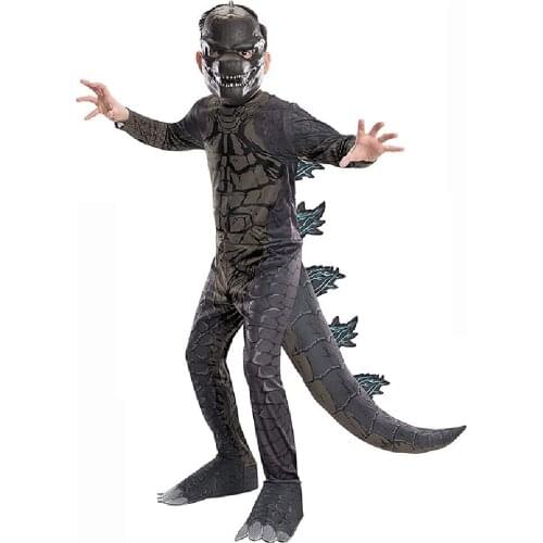 Carnival Halloween Costume Cute Dinosaur Mutated Monster Cosplay Costumes Children Boy Girl Kid Bodysuit