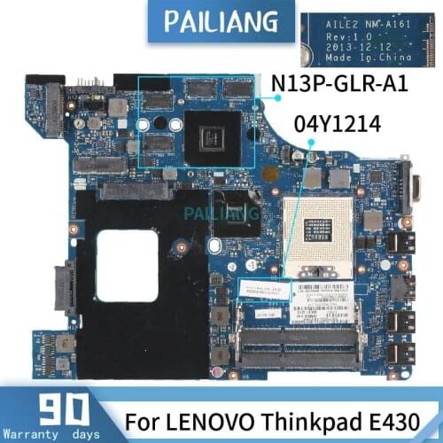 04Y1214 For LENOVO Thinkpad E430 LA-8131P SLJ8C N13P-GLR-A1 Mainboard Laptop motherboard tested OK