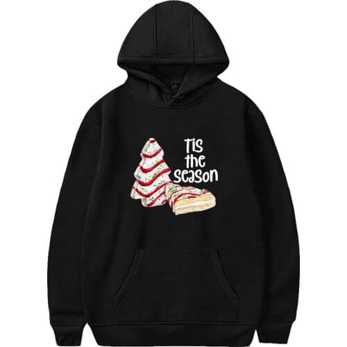 WAWNI Fashion Christmas Tree Hoodies Sweatshirt 2021 Women New Thin Hooded Pullovers Men Cool Harajuku Oversize Top