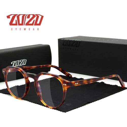 20/20 Design New Acetate Eye Glasses Frames for Men Square Myopia Optical Prescription Eyeglasses Frames Eyewear AS8039
