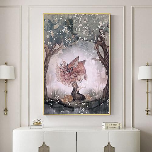 Rabbit Boy And Girls Cartoon Angel DIY Embroidery Cross Stitch 11CT Kits Craft Needlework Set Printed Canvas Cotton Design