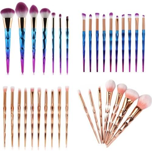 7-10Pcs Makeup Brushes Set Powder Foundation Eye Shadow Makeup Blush Blending Cosmetics Kits Soft Hair Brushes Beauty Care