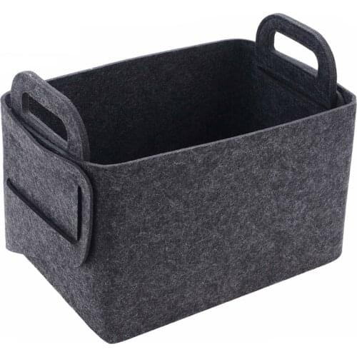 New Solid Color Dirty Clothes Felt Basket Remote Control Magazine Debris Felt Storage Box Nordic High Quality Household Products