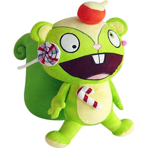 New Happy Tree Friends Green Candy Nutty Squirrel Plush Toy 38cm Cute Stuffed Animals Kids Dolls Children Christmas Gifts