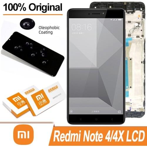 100% Original 5.5" Display + frame for Xiaomi Redmi Note 4X note 4 Global Snapdragon 625 LCD Touch Screen Digitizer Assembly