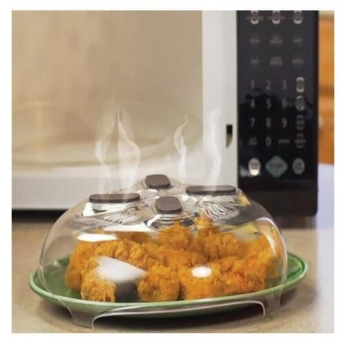 Transparent Magnetic With Steam Heating Food Evenly Microwave Plate Cover Cookware Vents Cover Accessories Kitchen Tools